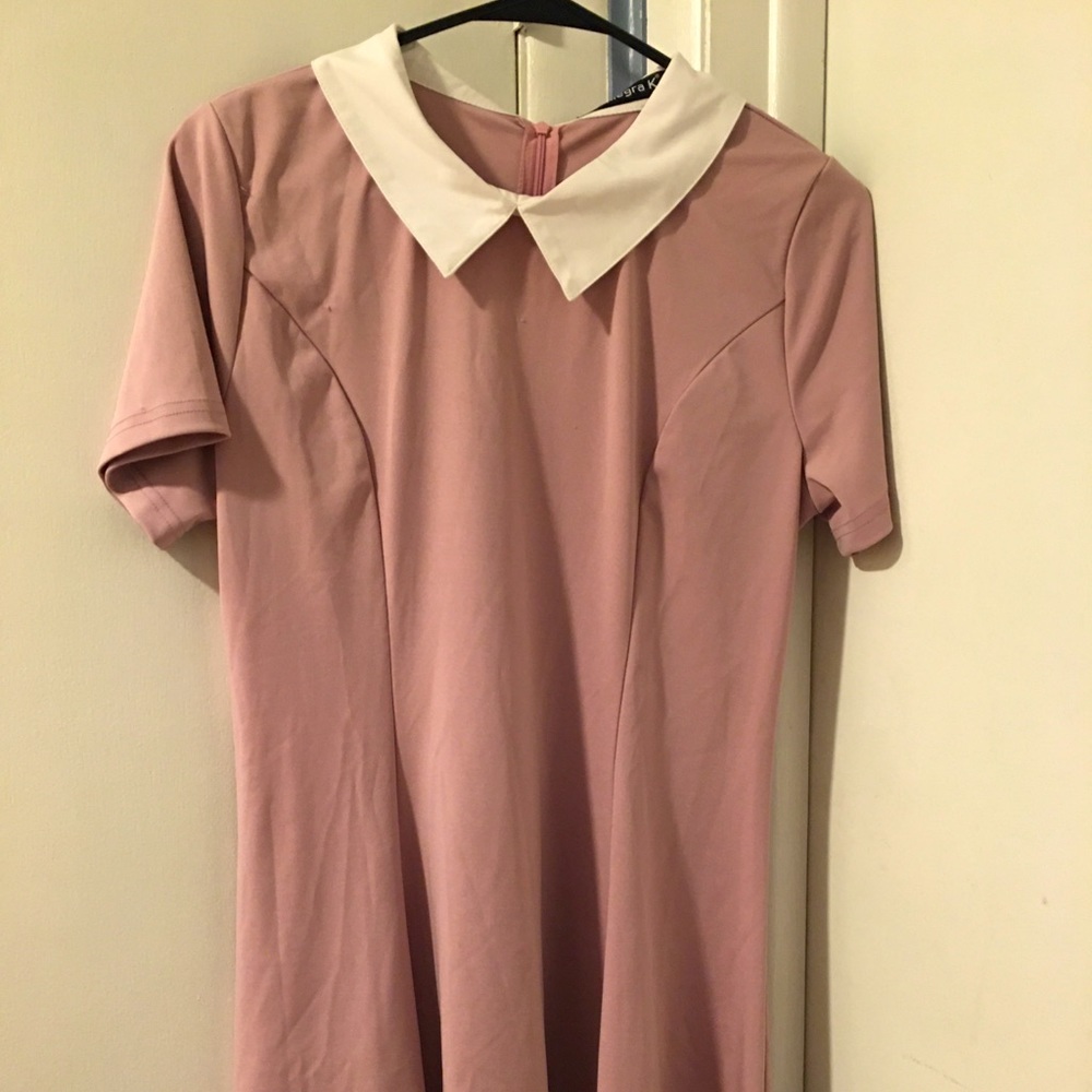 Allegra K (M) pink collared dress